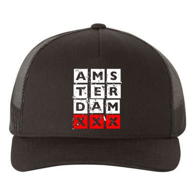 Amsterdam Red Light District Yupoong Adult 5-Panel Trucker Hat