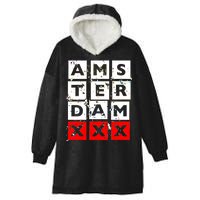 Amsterdam Red Light District Hooded Wearable Blanket