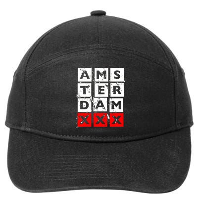 Amsterdam Red Light District 7-Panel Snapback Hat