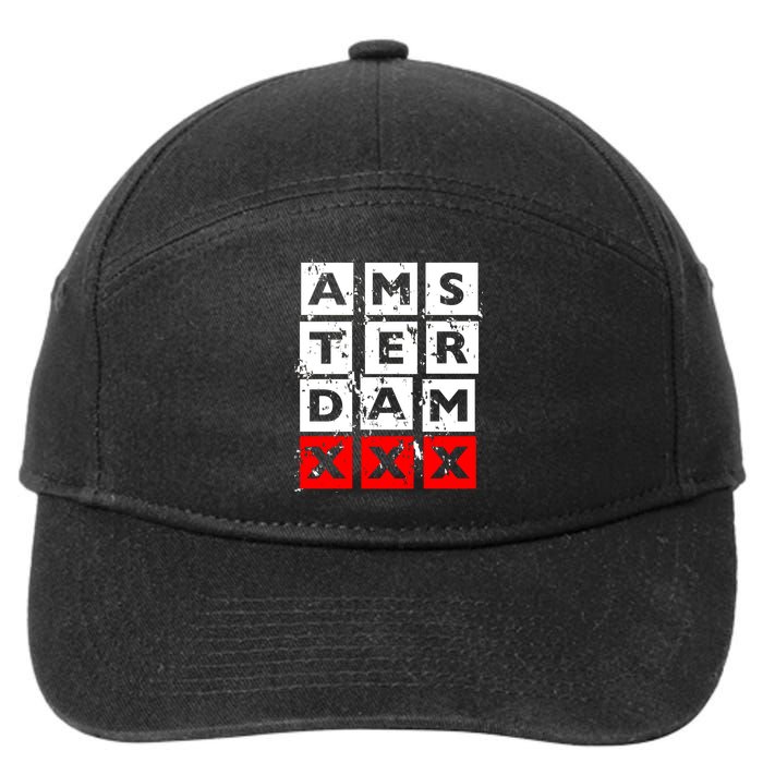 Amsterdam Red Light District 7-Panel Snapback Hat