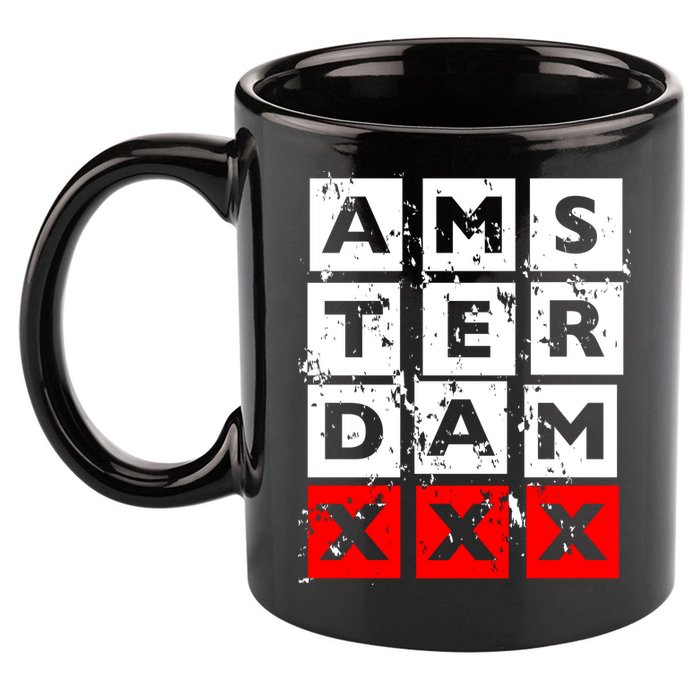 Amsterdam Red Light District 11oz C Handle Ceramic Mug