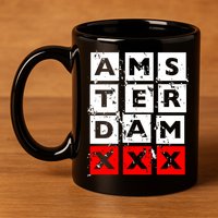 Amsterdam Red Light District 11oz C Handle Ceramic Mug