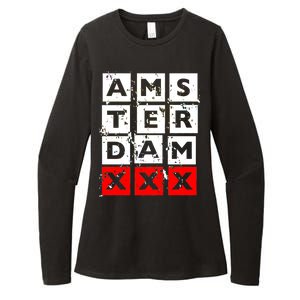 Amsterdam Red Light District Womens CVC Long Sleeve Shirt