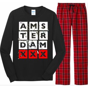 Amsterdam Red Light District Long Sleeve Pajama Set