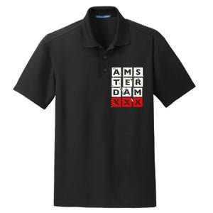 Amsterdam Red Light District Dry Zone Grid Polo