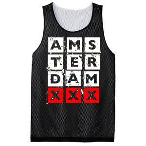 Amsterdam Red Light District Mesh Reversible Basketball Jersey Tank