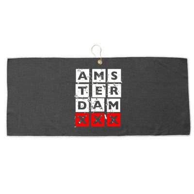 Amsterdam Red Light District Large Microfiber Waffle Golf Towel