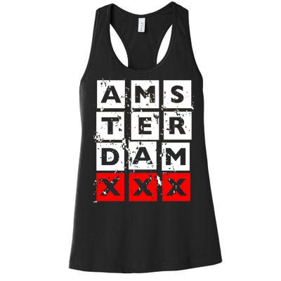 Amsterdam Red Light District Women's Racerback Tank