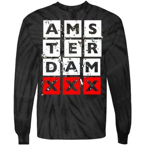 Amsterdam Red Light District Tie-Dye Long Sleeve Shirt