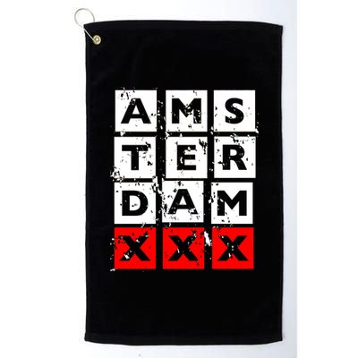 Amsterdam Red Light District Platinum Collection Golf Towel