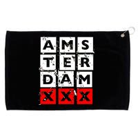 Amsterdam Red Light District Grommeted Golf Towel