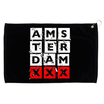 Amsterdam Red Light District Grommeted Golf Towel