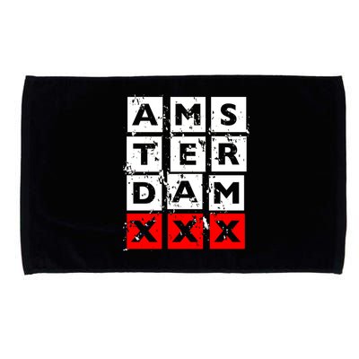 Amsterdam Red Light District Microfiber Hand Towel