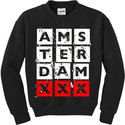 Amsterdam Red Light District Kids Sweatshirt