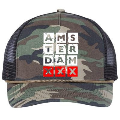 Amsterdam Red Light District Retro Rope Trucker Hat Cap