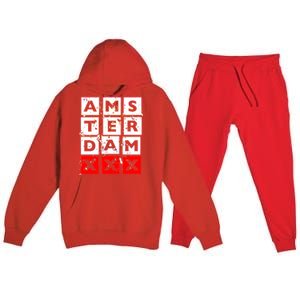 Amsterdam Red Light District Premium Hooded Sweatsuit Set