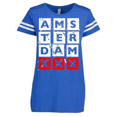 Amsterdam Red Light District Enza Ladies Jersey Football T-Shirt