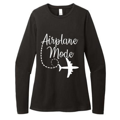 Airplane Mode Traveling Vacation Traveler Adventure Womens CVC Long Sleeve Shirt