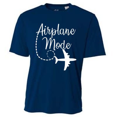 Airplane Mode Traveling Vacation Traveler Adventure Cooling Performance Crew T-Shirt