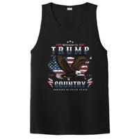 American Made Trump Merchandise Flag Trump 45 47 Trump 2025 PosiCharge Competitor Tank