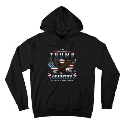 American Made Trump Merchandise Flag Trump 45 47 Trump 2025 Tall Hoodie