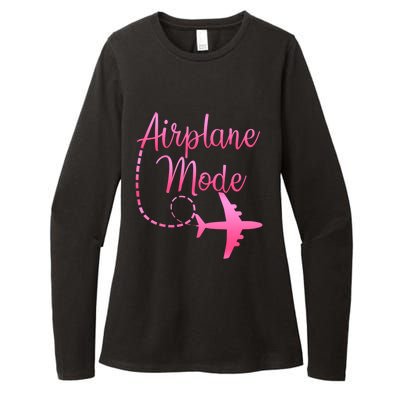 Airplane Mode Traveling Vacation And Meaningful Gift Womens CVC Long Sleeve Shirt