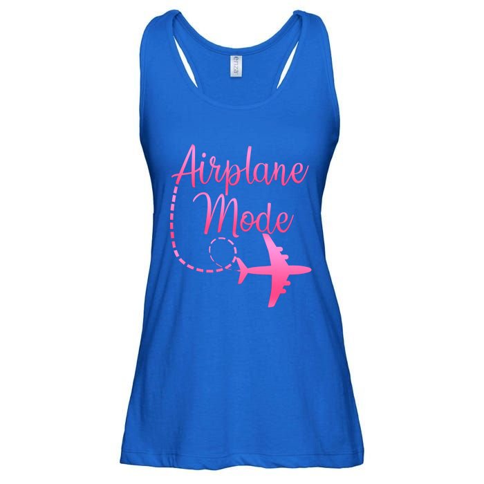 Airplane Mode Traveling Vacation And Meaningful Gift Ladies Essential Flowy Tank