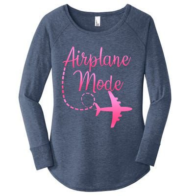 Airplane Mode Traveling Vacation And Meaningful Gift Women's Perfect Tri Tunic Long Sleeve Shirt