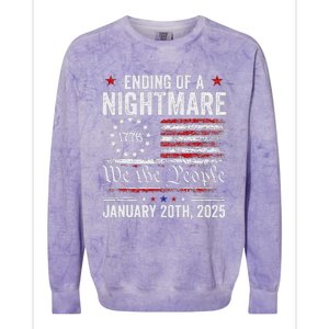 American Made Trump Merchandise Trump Inauguration Day 2025 Colorblast Crewneck Sweatshirt