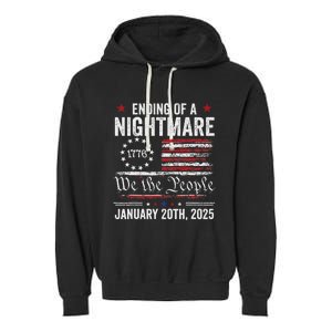 American Made Trump Merchandise Trump Inauguration Day 2025 Garment-Dyed Fleece Hoodie