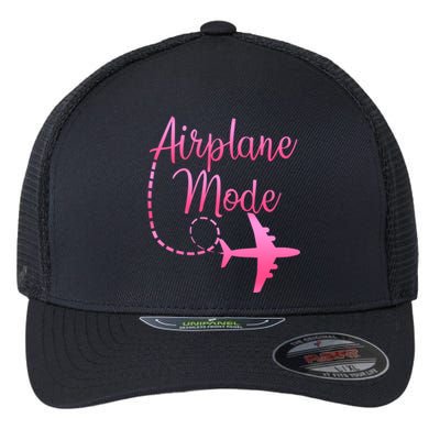 Airplane Mode Traveling Vacation And Gift Flexfit Unipanel Trucker Cap