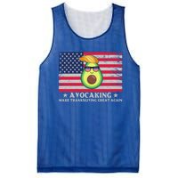 Avocaking Make Thanksgiving Great Again U S Flag Distressed Cute Gift Mesh Reversible Basketball Jersey Tank