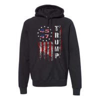 American Made Trump Merchandise Flag Trump 45 47 Trump 2025 Premium Hoodie