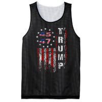 American Made Trump Merchandise Flag Trump 45 47 Trump 2025 Mesh Reversible Basketball Jersey Tank