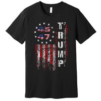 American Made Trump Merchandise Flag Trump 45 47 Trump 2025 Premium T-Shirt