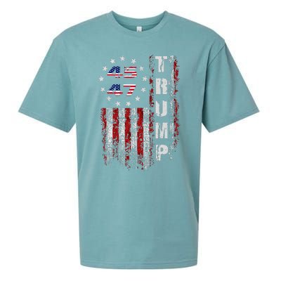 American Made Trump Merchandise Flag Trump 45 47 Trump 2025 Sueded Cloud Jersey T-Shirt