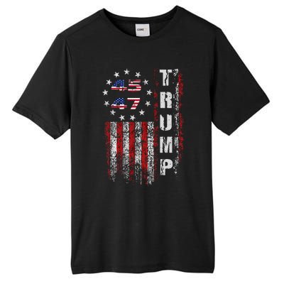 American Made Trump Merchandise Flag Trump 45 47 Tall Fusion ChromaSoft Performance T-Shirt