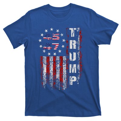 American Made Trump Merchandise Flag Trump 45 47 T-Shirt