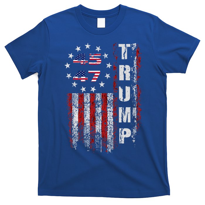 American Made Trump Merchandise Flag Trump 45 47 T-Shirt