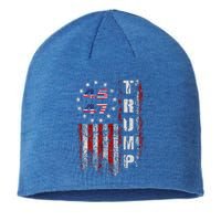 American Made Trump Merchandise Flag Trump 45 47 Sustainable Beanie