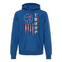 American Made Trump Merchandise Flag Trump 45 47 Premium Hoodie