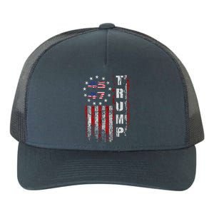 American Made Trump Merchandise Flag Trump 45 47 Yupoong Adult 5-Panel Trucker Hat