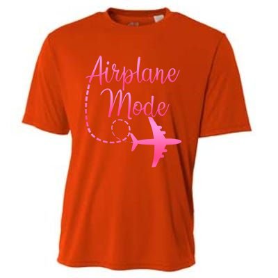 Airplane Mode Traveling Vacation And Gift Cooling Performance Crew T-Shirt