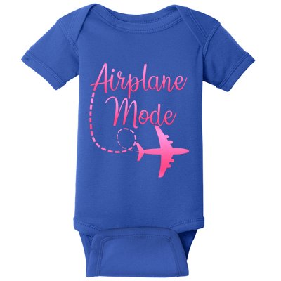 Airplane Mode Traveling Vacation And Gift Baby Bodysuit