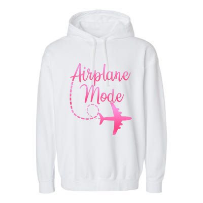 Airplane Mode Traveling Vacation And Gift Garment-Dyed Fleece Hoodie