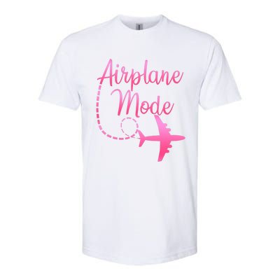 Airplane Mode Traveling Vacation And Gift Softstyle CVC T-Shirt