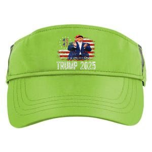 American Made Trump Merchandise Flag Trump 45 47 Trump 2025 Adult Drive Performance Visor