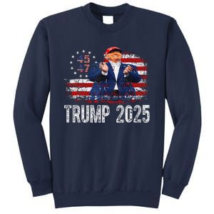 American Made Trump Merchandise Flag Trump 45 47 Trump 2025 Sweatshirt