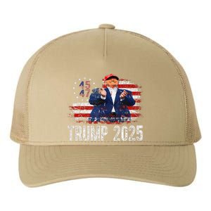 American Made Trump Merchandise Flag Trump 45 47 Trump 2025 Yupoong Adult 5-Panel Trucker Hat