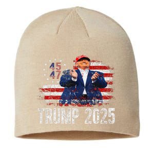 American Made Trump Merchandise Flag Trump 45 47 Trump 2025 Sustainable Beanie